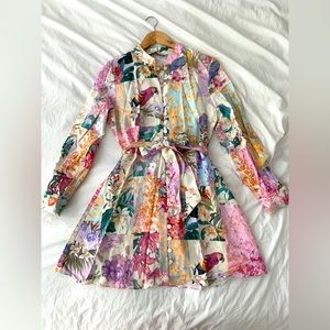 ZARA FLORAL PRINT DRESS